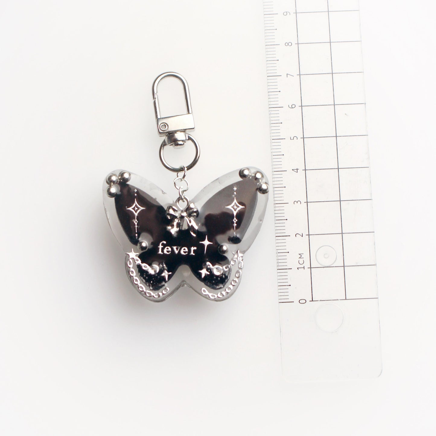 "Fever" butterfly keychain