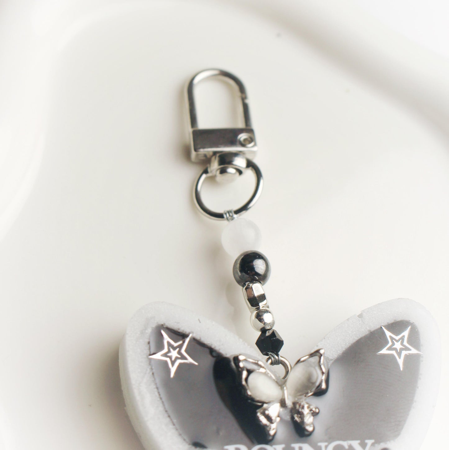 "Bouncy" butterfly keychain