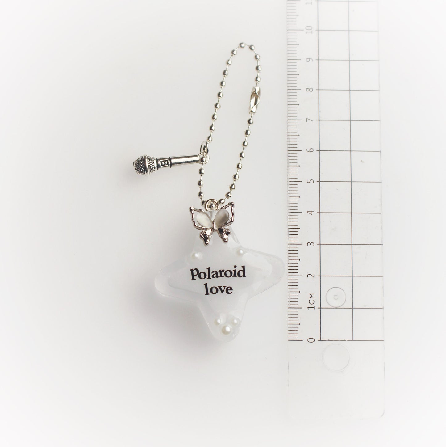 "Polaroid love" star keychain