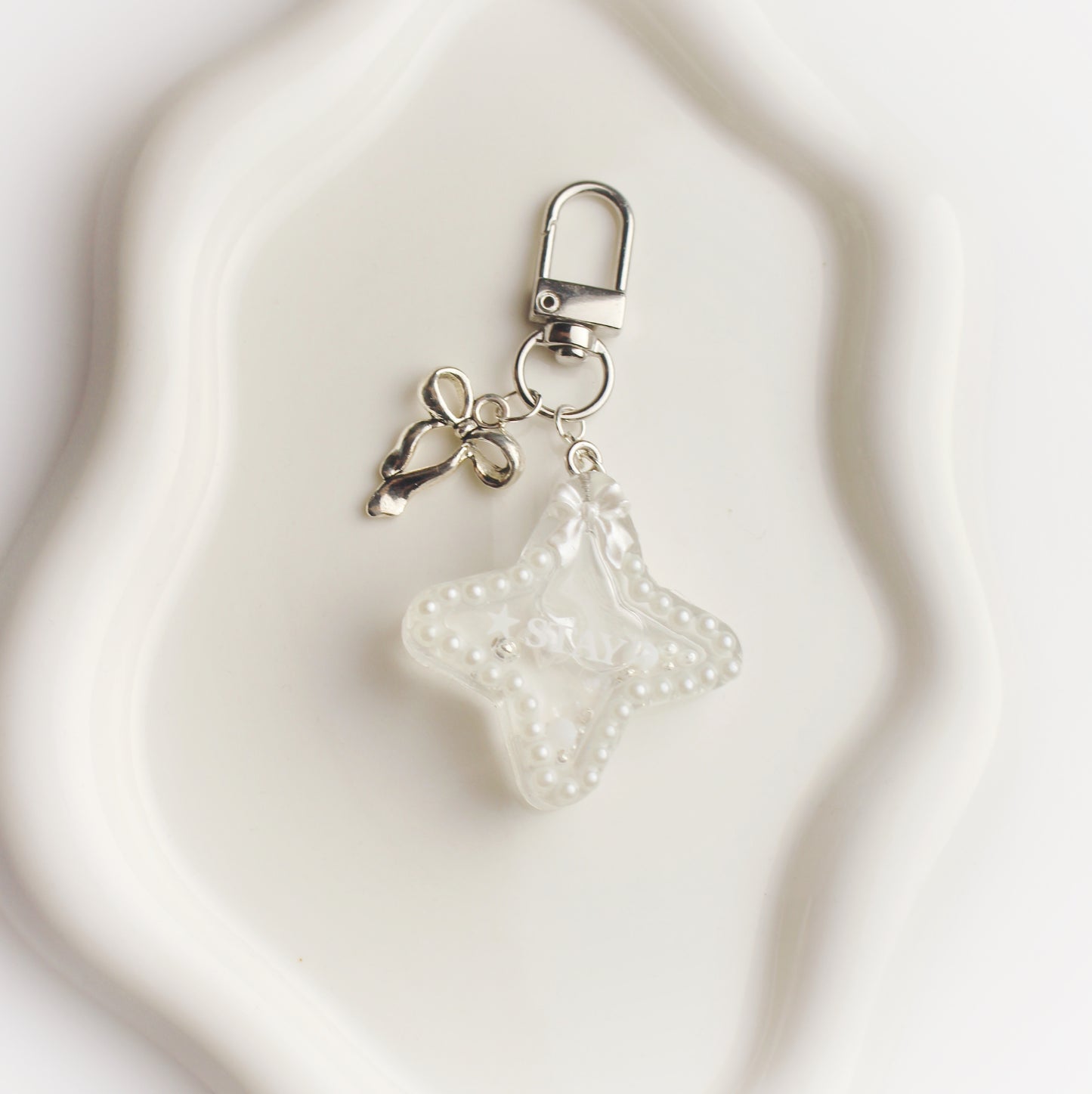 “Stay” star keychain