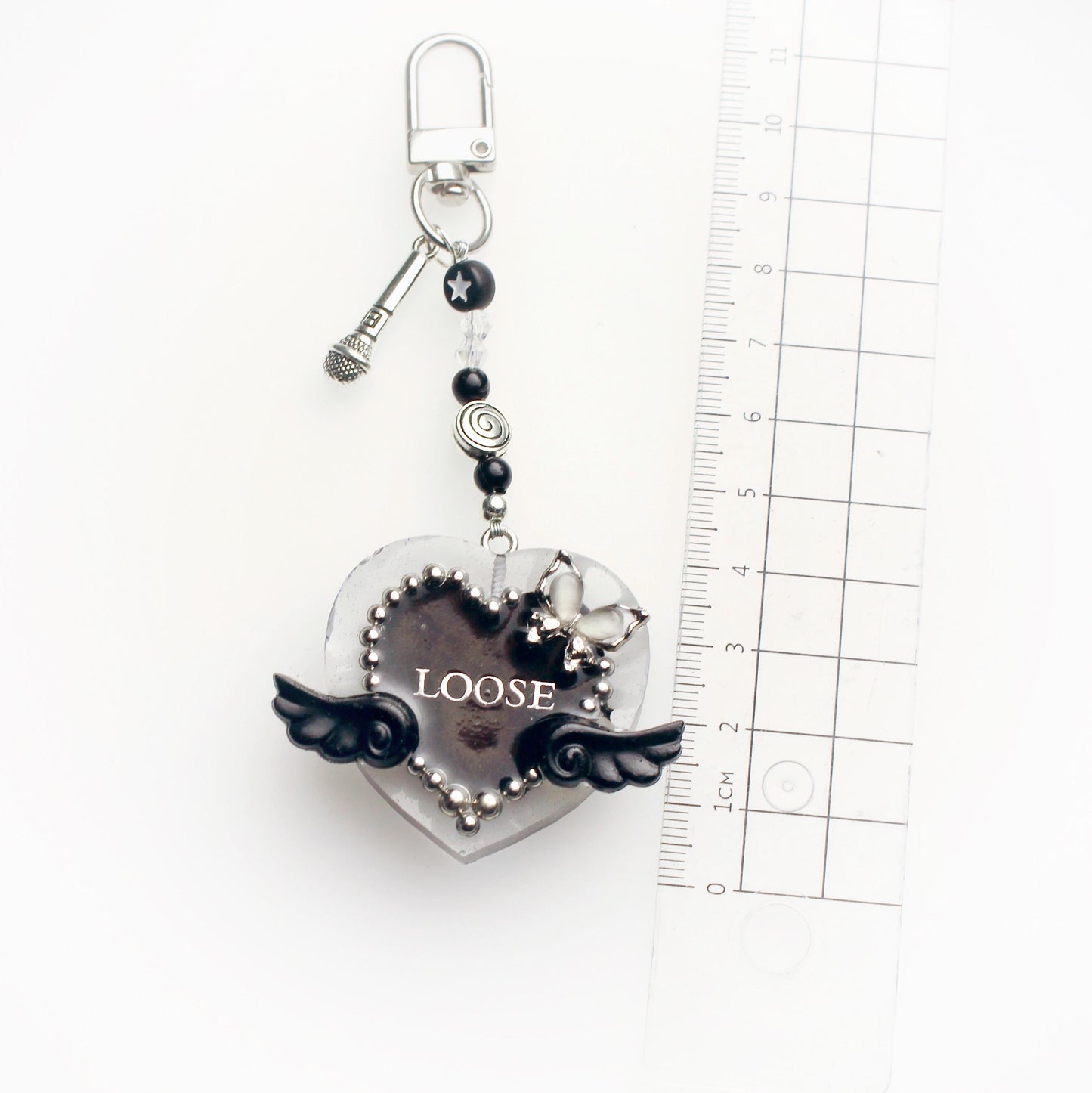 "Loose" heart keychain