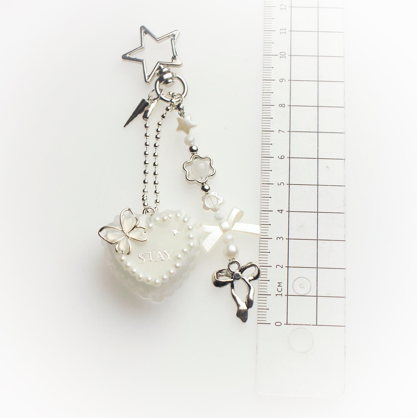 "Stay" heart keychain
