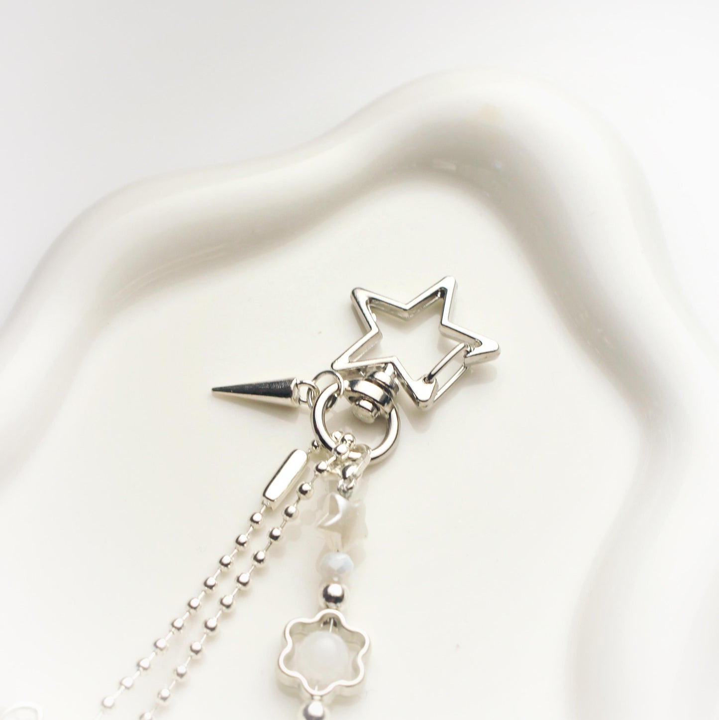 "Stay" heart keychain