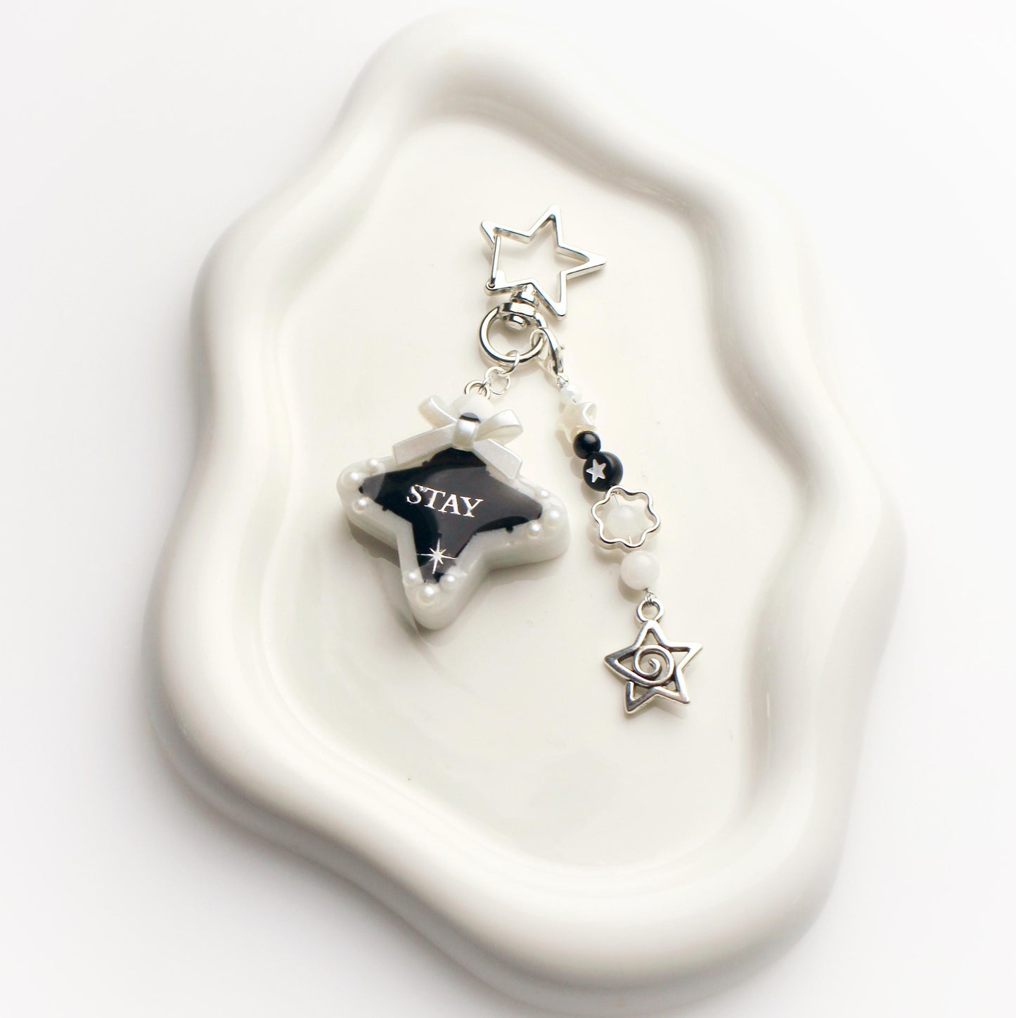 "Stay" star keychain