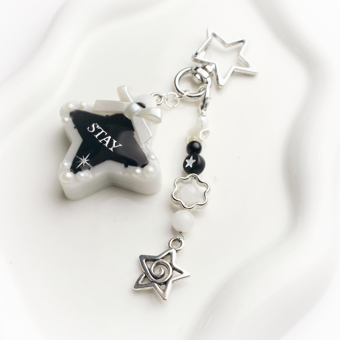 "Stay" star keychain