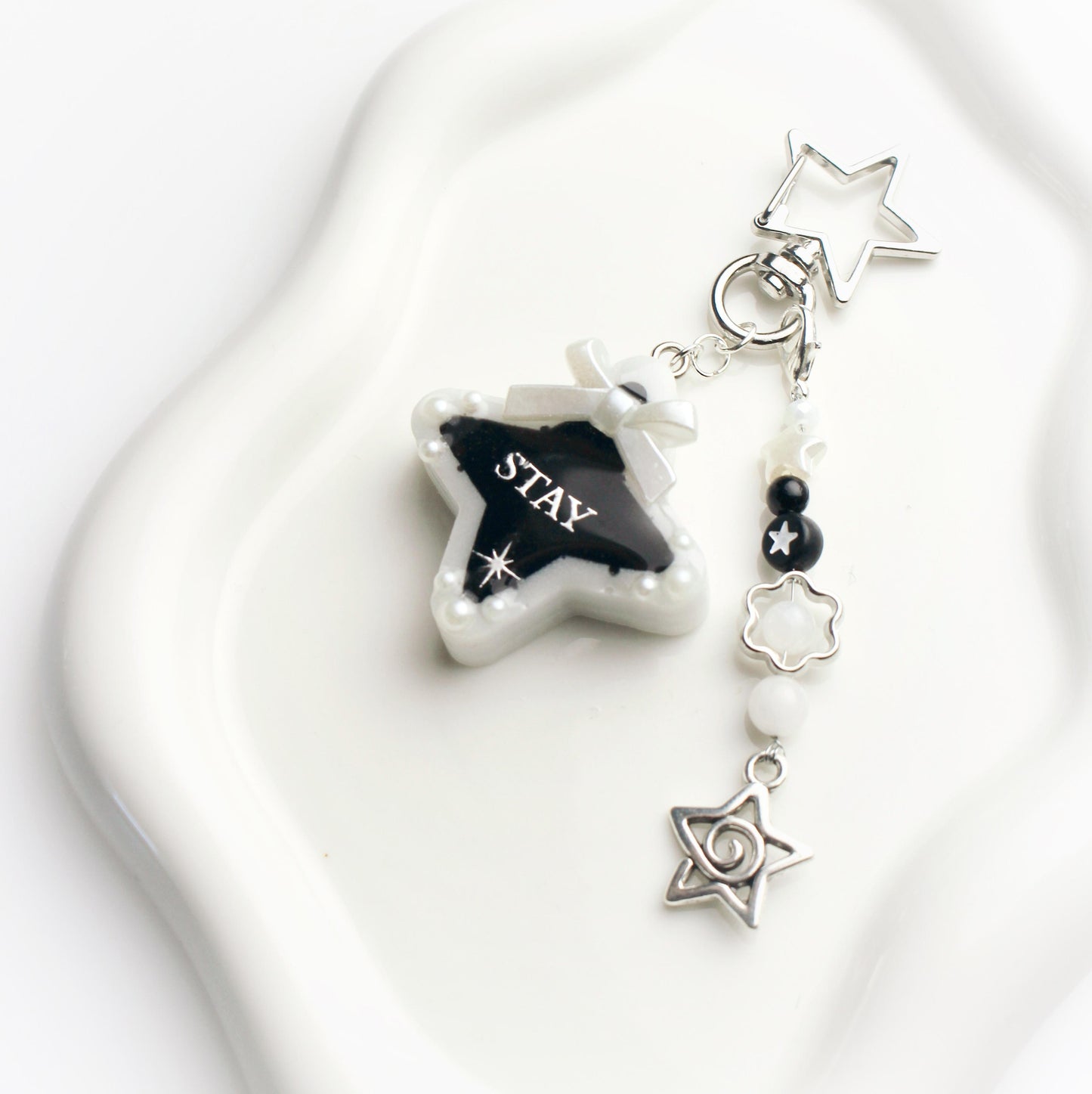 "Stay" star keychain