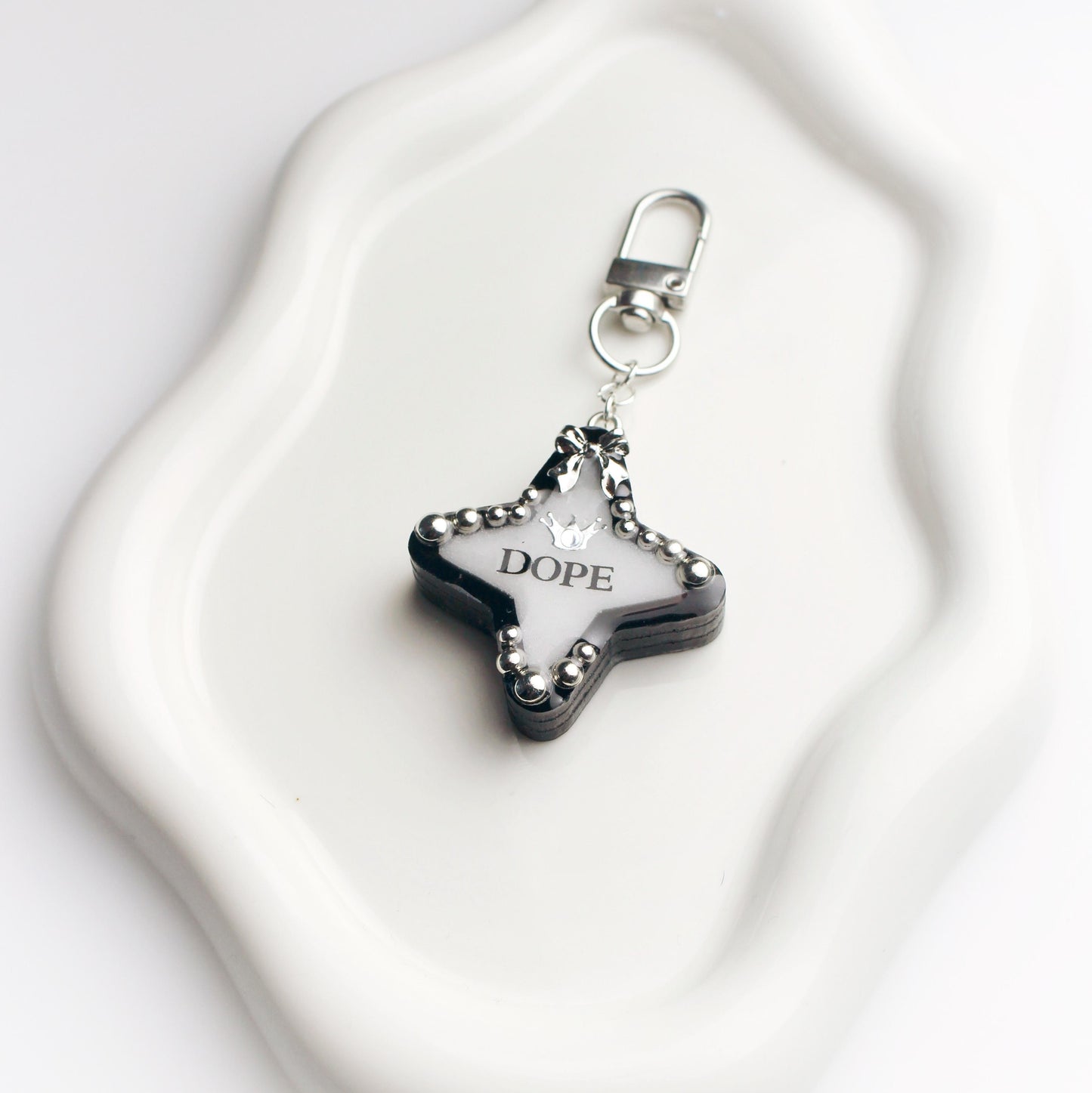 "Dope" star keychain