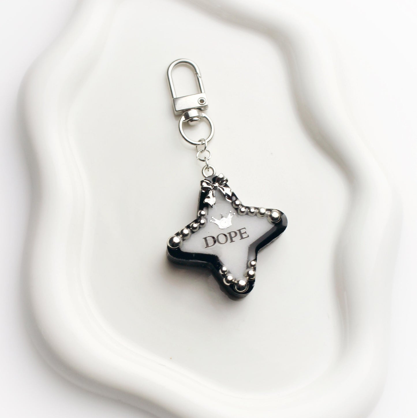 "Dope" star keychain