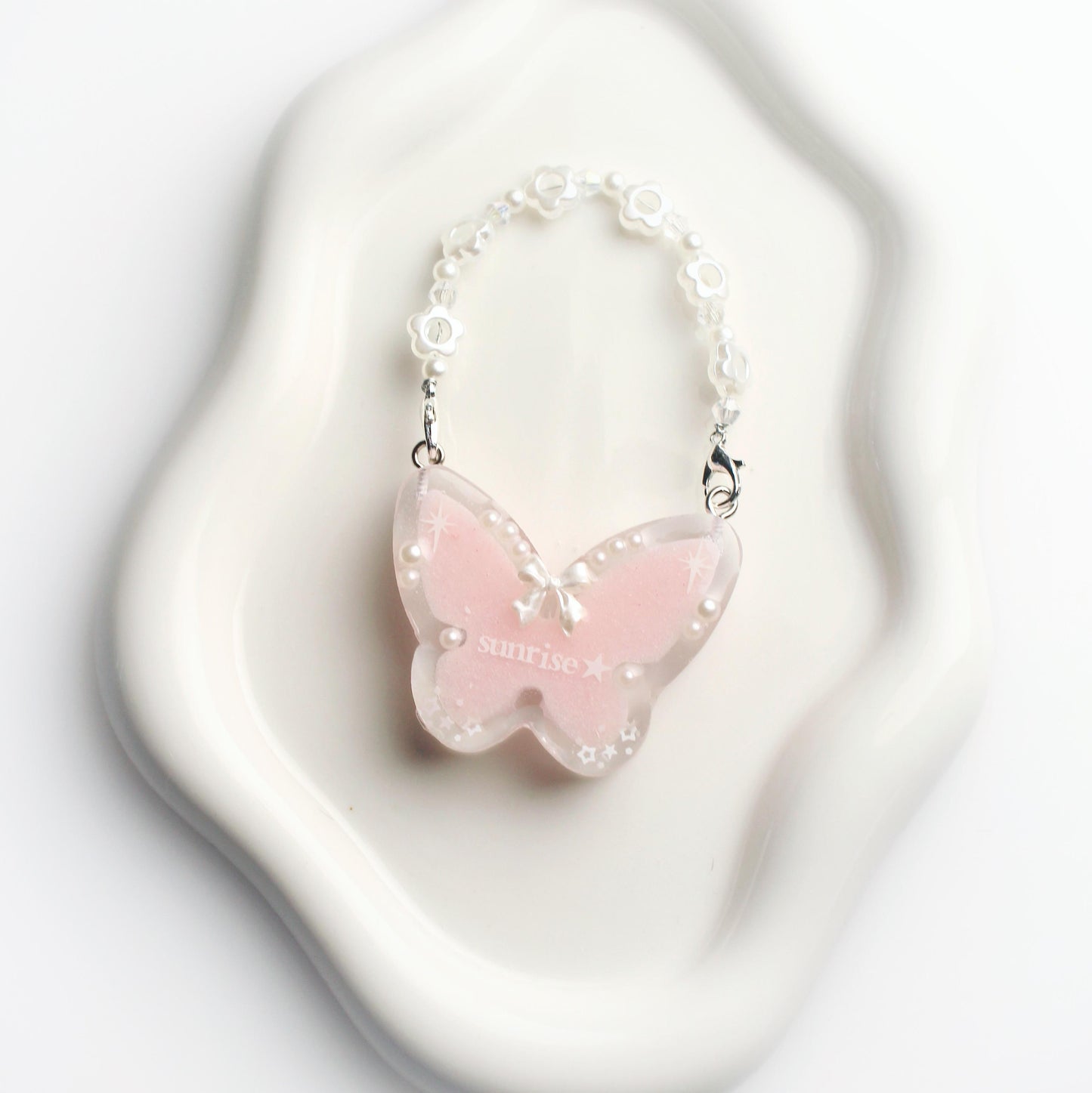 "Sunrise" butterfly keychain