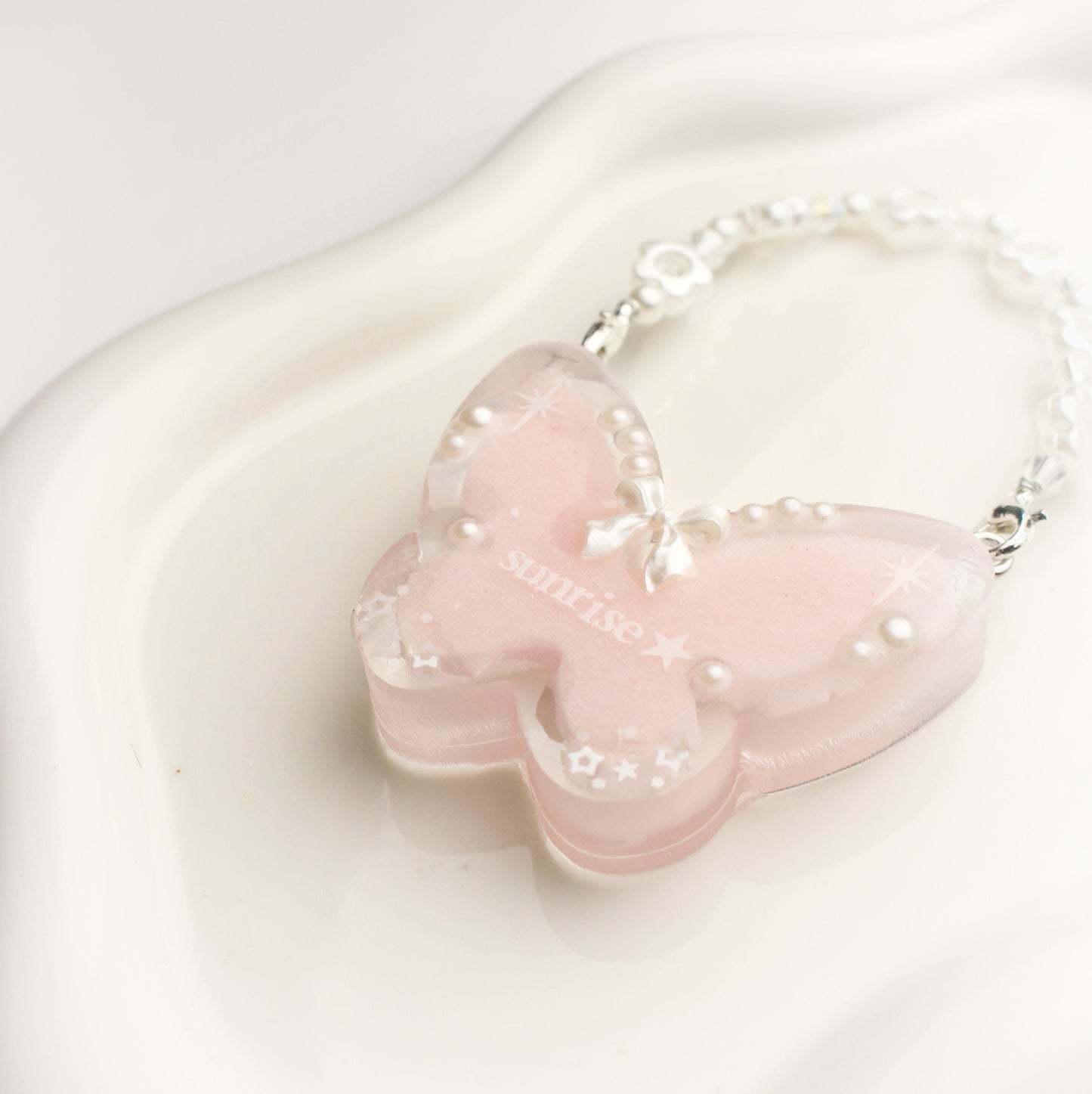 "Sunrise" butterfly keychain