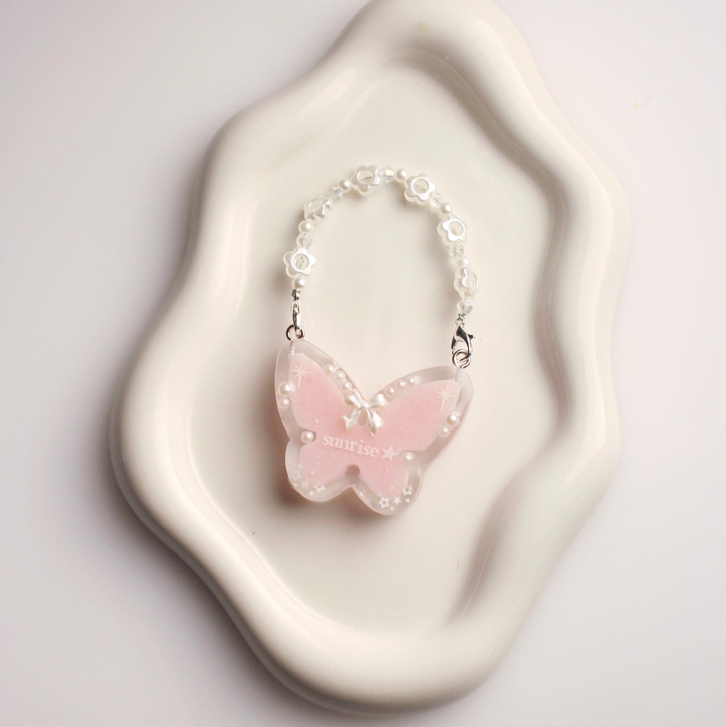 "Sunrise" butterfly keychain