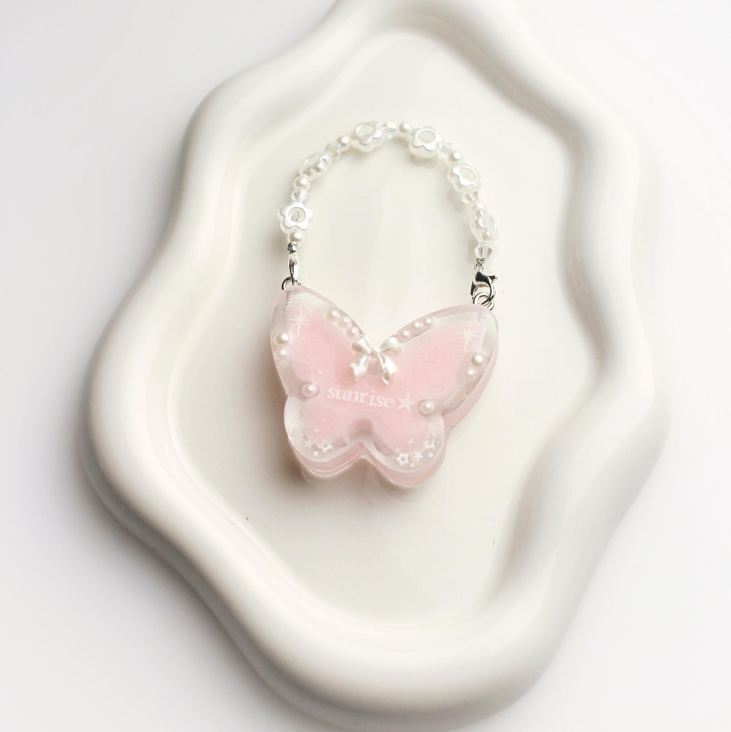 "Sunrise" butterfly keychain