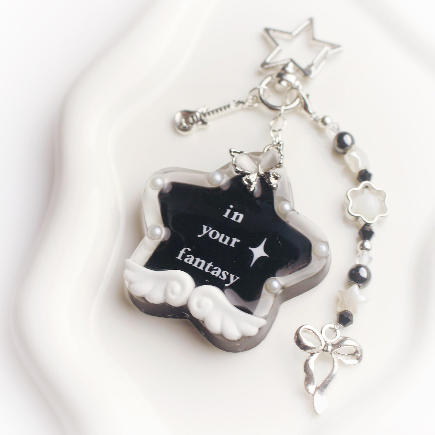 "In your fantasy" star keychain