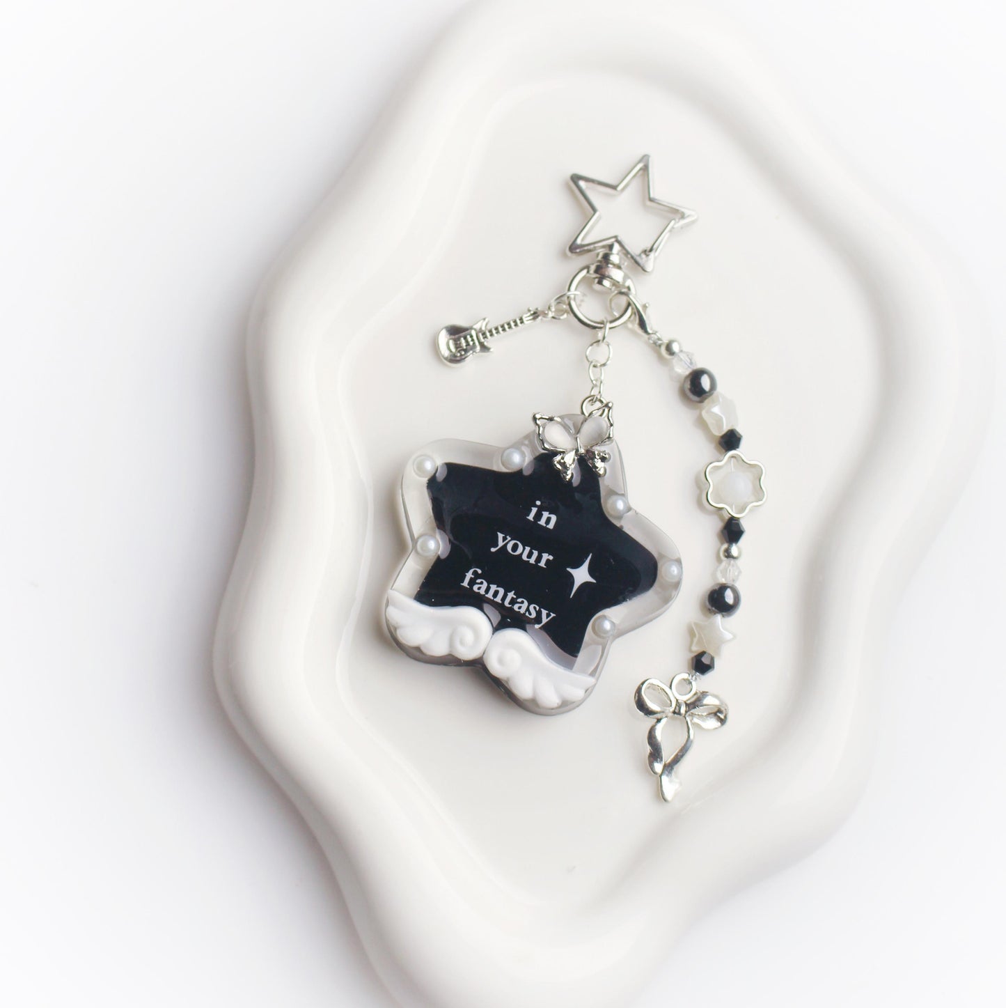 "In your fantasy" star keychain