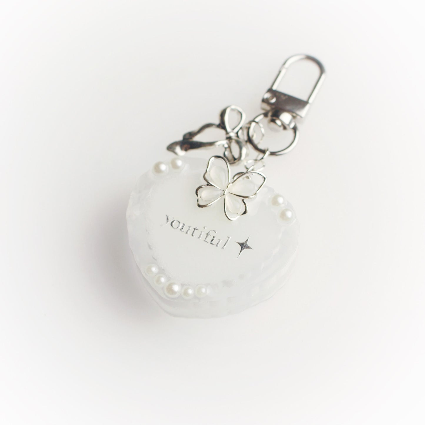 "Youtiful" heart keychain