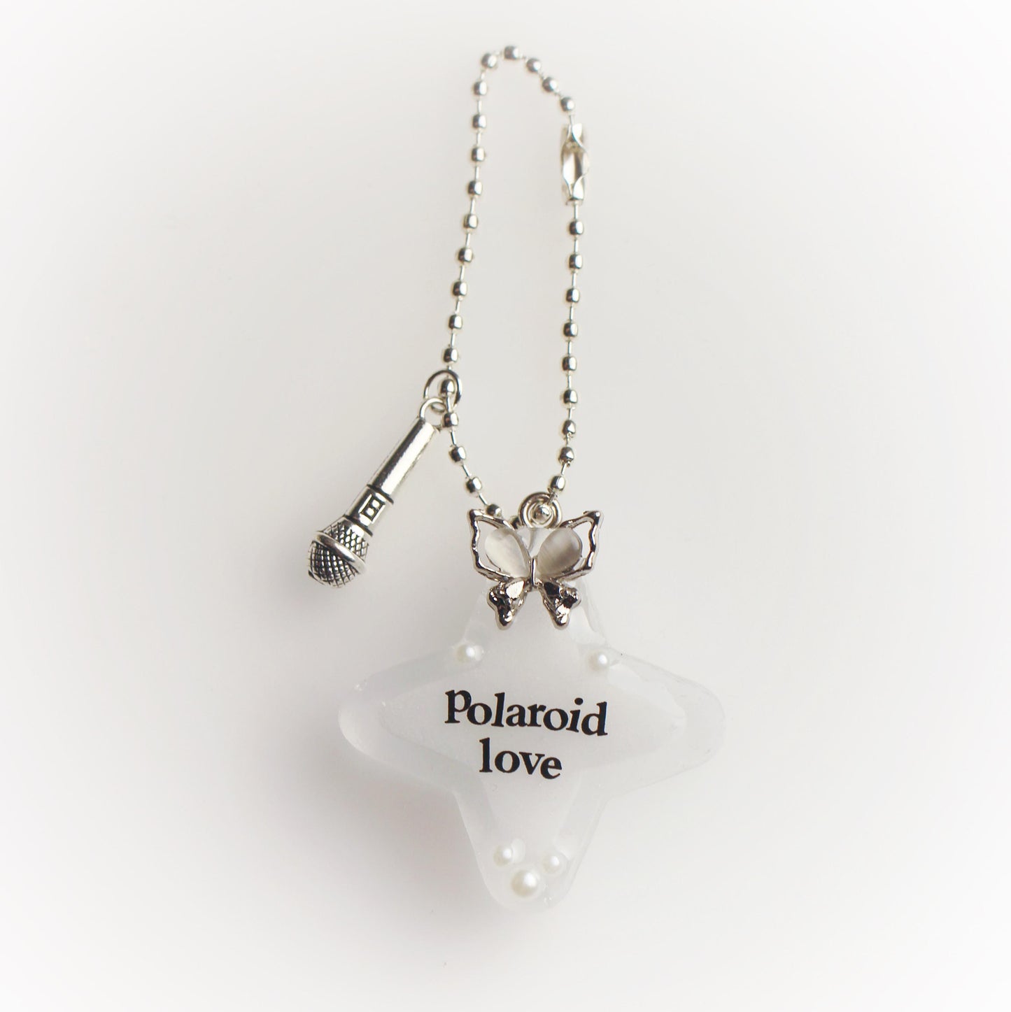 "Polaroid love" star keychain