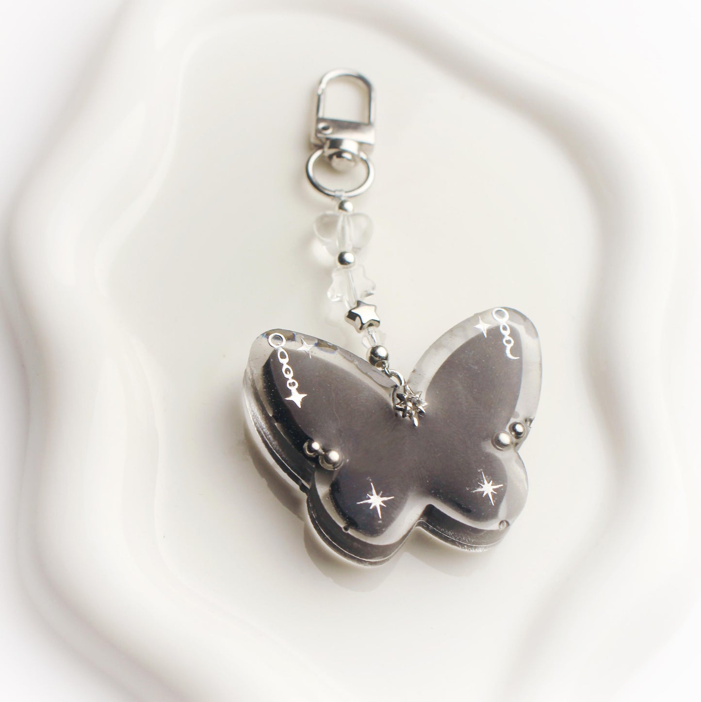 Custom butterfly keychain