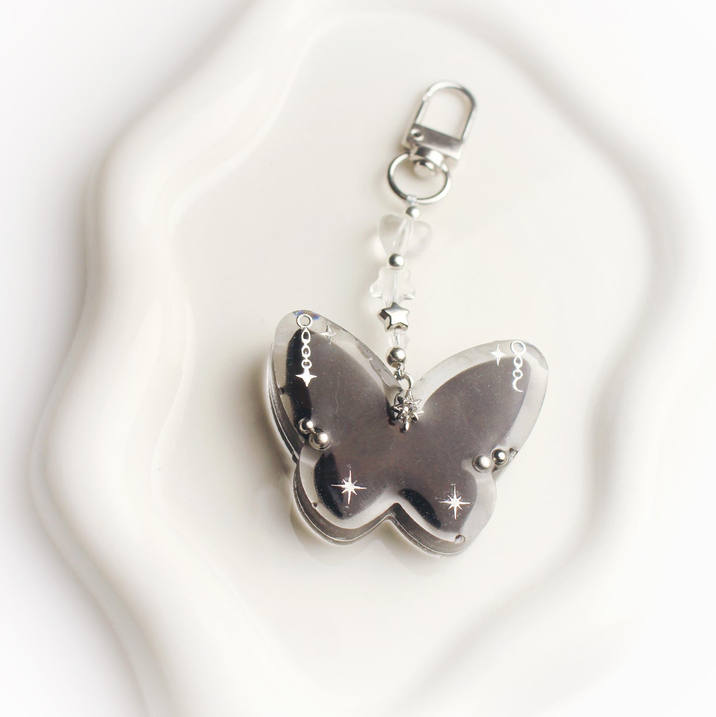 Custom butterfly keychain