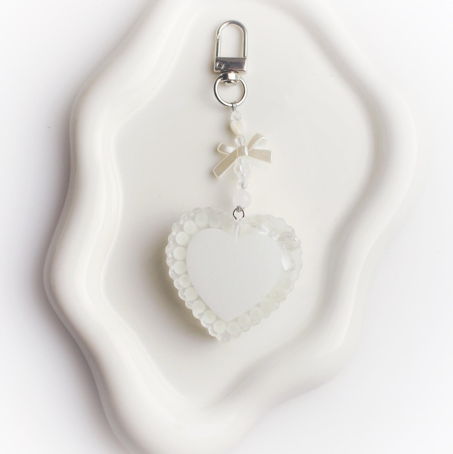 Custom heart keychain