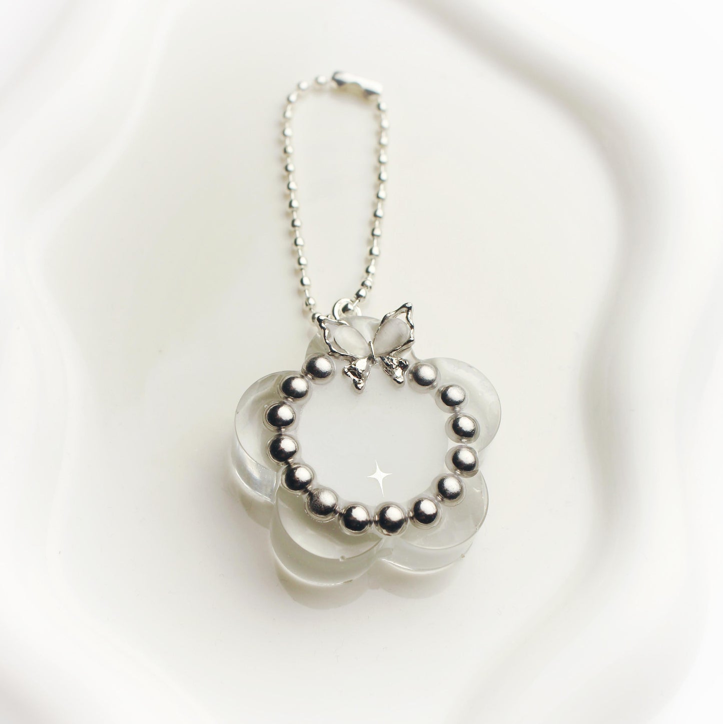 Custom flower keychain