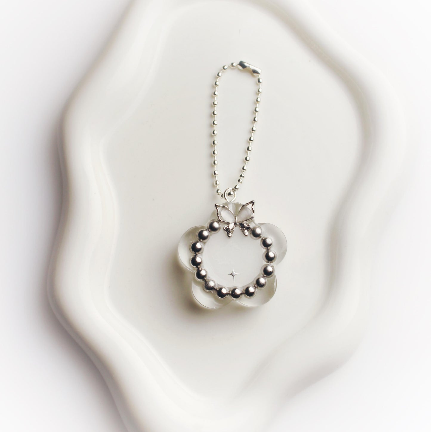 Custom flower keychain