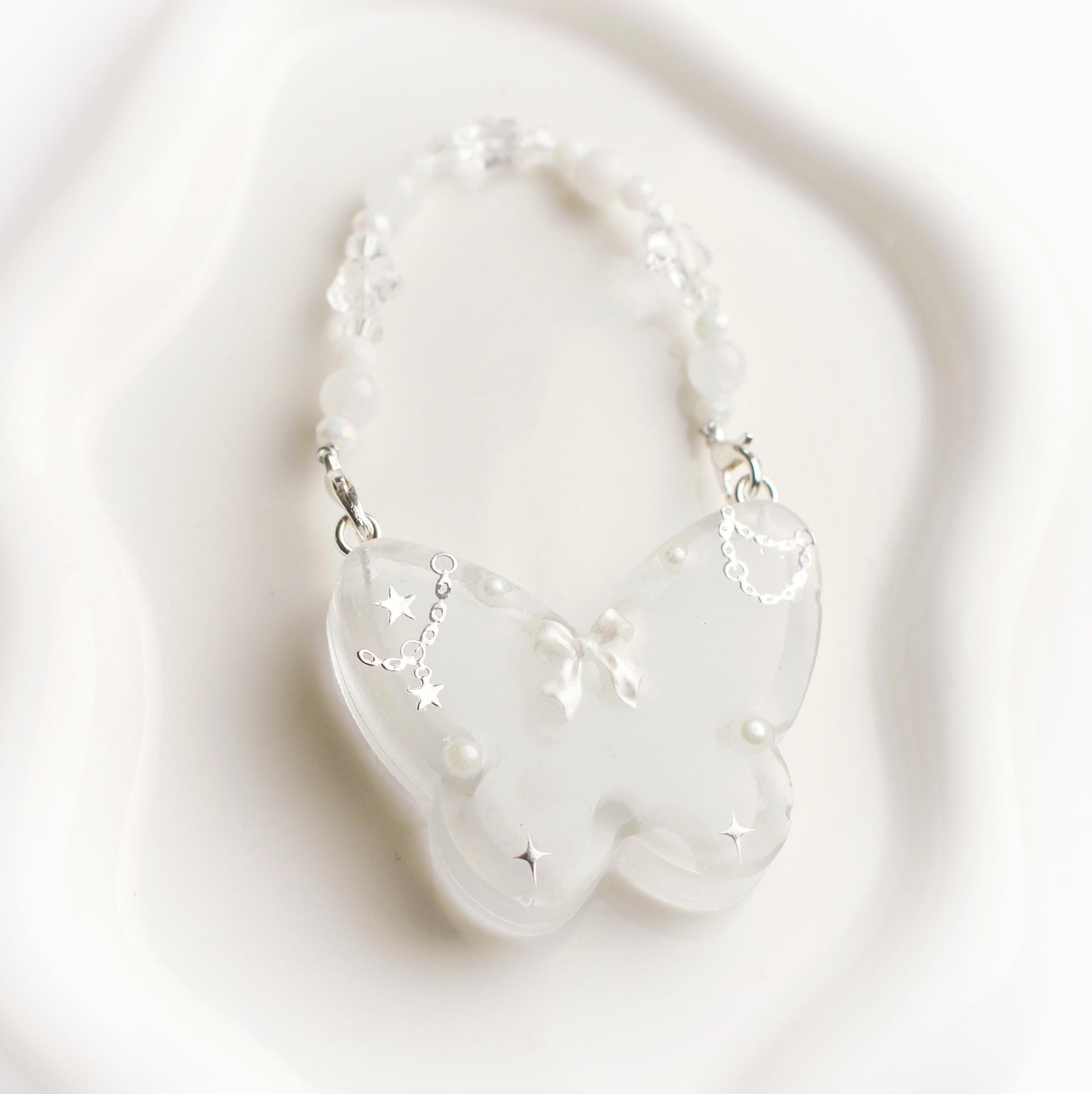 Custom butterfly keychain