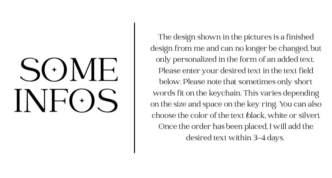 Custom star keychain