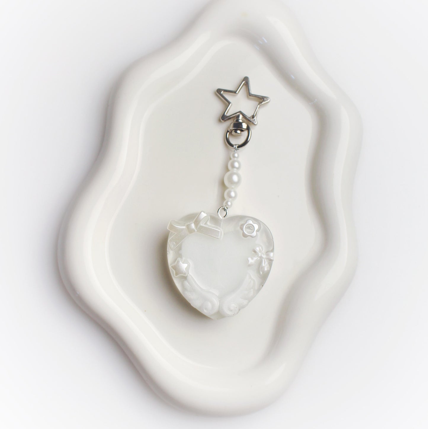 Custom heart keychain