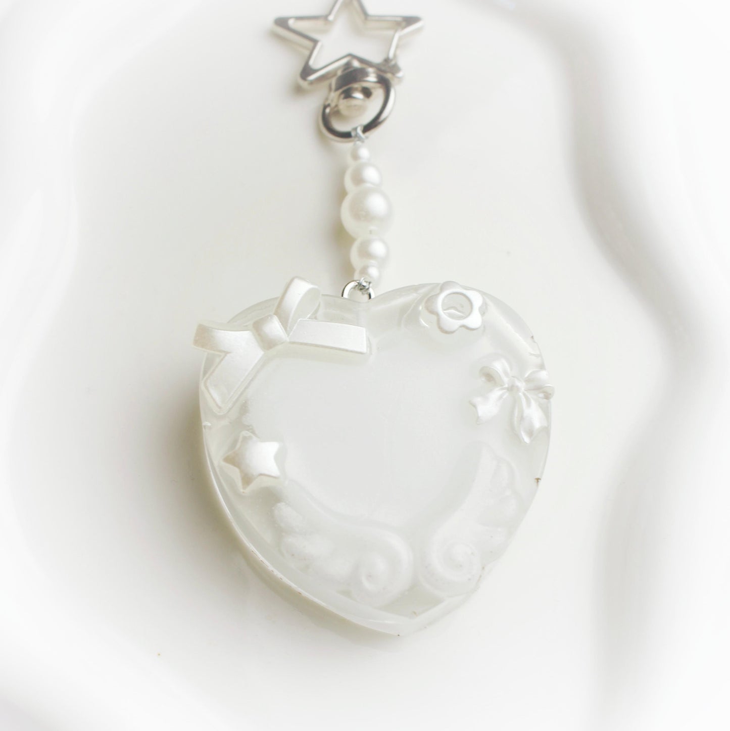 Custom heart keychain