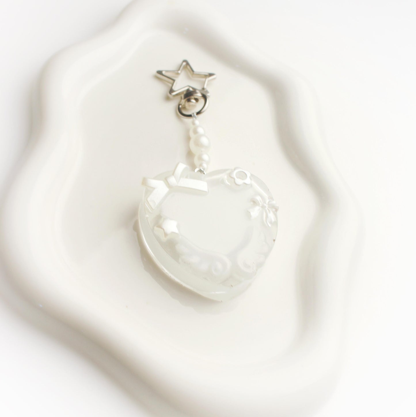 Custom heart keychain